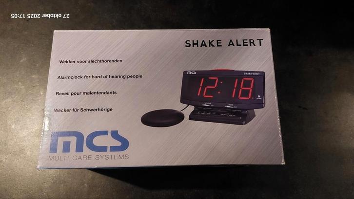 Shake Alert Wekker - Trilwekker voor Slechthorenden, Audio, Tv en Foto, Videocamera's Digitaal, Nieuw, Overige typen, Overige soorten