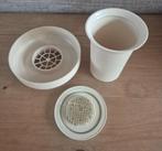 Tupperware Florette bloemstuk vaas Crème, Huis en Inrichting, Ophalen of Verzenden, Zo goed als nieuw, Crème, Overige typen