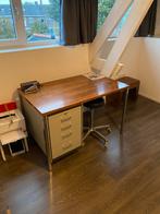 Vintage Gispen bureau met ladenblok, Huis en Inrichting, Ophalen, Gebruikt