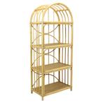 Groot Vintage Rotan Rek Boekenkast Boho Stijl 175cm, Huis en Inrichting, Ophalen, Met plank(en), Gebruikt, Boho