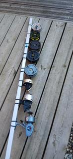 Molens Robin 355 . Okuma 380S. BOCA. ABU MATIC. DAIWA 404a, Watersport en Boten, Hengelsport | Algemeen, Verzenden, Gebruikt, Molen