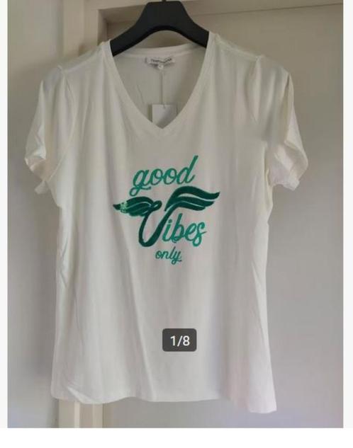 NIEUW!! Tramontana mooi t shirt VAN 50 VOOR 7,50 EURO!, Kleding | Dames, T-shirts, Nieuw, Maat 38/40 (M), Wit, Korte mouw, Verzenden