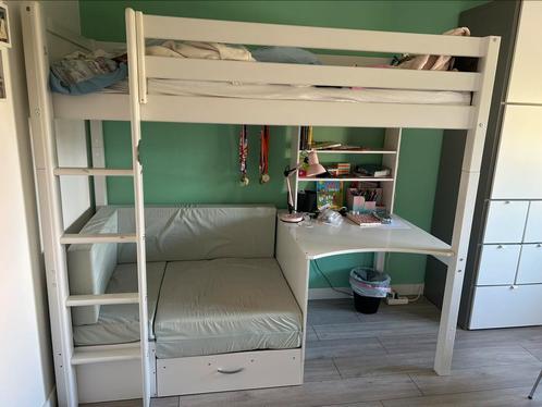 Hoogslaper Jip (van BeterBed) inclusief matras, Huis en Inrichting, Slaapkamer | Stapelbedden en Hoogslapers, Gebruikt, Hoogslaper