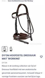 Bijna nieuw full dressuur Dy'on hoofdstel mat bruin, Dieren en Toebehoren, Paarden en Pony's | Hoofdstellen en Tuigage, Ophalen of Verzenden
