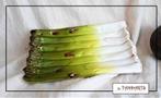 Grote aspergeschaal van geglazuurd keramiek, Italië – 26 CM, Ophalen of Verzenden, Zo goed als nieuw, Rond, Porselein of Keramiek