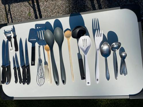 Keuken/Camping bestek set compleet, Huis en Inrichting, Keuken | Bestek, Zo goed als nieuw, Bestekset, Kunststof, Verzenden
