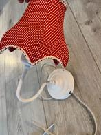 Lief rood lampje met witte stippen, Ophalen of Verzenden, Gebruikt, Stof, Minder dan 50 cm