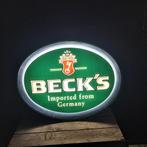 Beck's bier lichtbak lichtreclame, Verzamelen, Ophalen, Zo goed als nieuw, Lichtbak of (neon) lamp