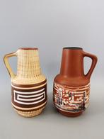Sawa keramiek West Germany 2 retro vintage sgraffito vazen, Antiek en Kunst, Antiek | Keramiek en Aardewerk, Verzenden