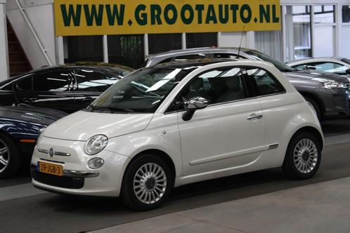 Fiat 500 1.2 Lounge Panoramadak, NAP, Airco, Stuurbekrachtig, Auto's, Fiat, Bedrijf, Te koop, ABS, Airbags, Airconditioning, Boordcomputer