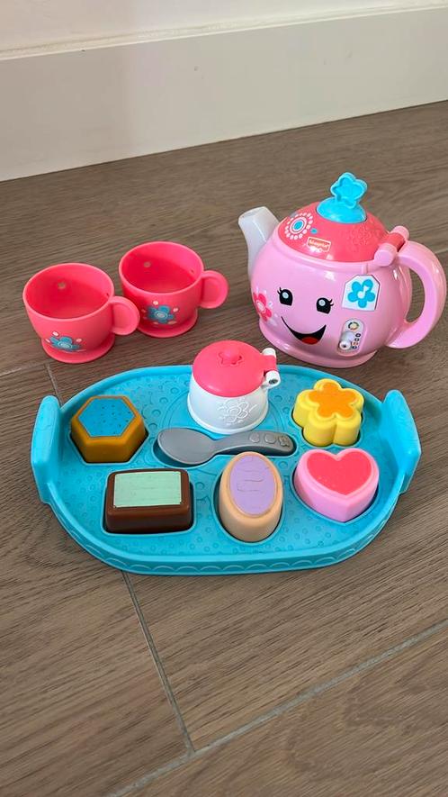 Compleet Fisher price theeservice met lichtjes en muziek, Kinderen en Baby's, Speelgoed | Fisher-Price, Zo goed als nieuw, Speelset