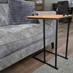 Laptop of bijzet tafel, Minder dan 55 cm, Gebruikt, Metaal of Aluminium, Industrieel