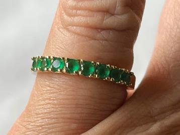 Gouden ring Smaragd beschikbaar voor biedingen