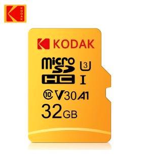 32 GB KODAK SD SDHC Geheugenkaart MicroSD A1 U3 Class 10 V30, Audio, Tv en Foto, Fotografie | Geheugenkaarten, Nieuw, 32 GB, Overige