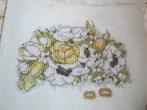 Borduurpatroon  Bloemen met  Trouw  ringen   nr 7561, Hobby en Vrije tijd, Borduren en Borduurmachines, Verzenden, Nieuw, Handborduren