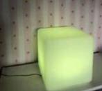 Kleurveranderende Kubus Lamp, Huis en Inrichting, Lampen | Tafellampen, Kunststof, Nieuw, Ophalen of Verzenden, Modern