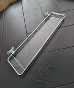 Geesa glazen planchet met rvs frame | 60 x 14 cm, Ophalen of Verzenden, Gebruikt, Rvs, Wastafel