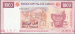 Djibouti 1000 Francs 2005, Los biljet, Ophalen of Verzenden, Overige landen