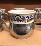 6 Vintage poseleinen bekers van Excelsior porcelan, Ophalen of Verzenden
