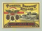 PHOENIX bieretiket - light lager beer nr. 27605, Ophalen of Verzenden, Nieuw, Overige typen, Heineken