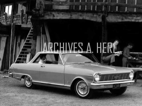 Chevrolet Nova SS Sport coupe Chevy factory publicity photo, Verzamelen, Foto's en Prenten, Nieuw, Foto, Overige onderwerpen, Voor 1940