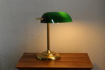 vintage notaris lamp, bankiers lamp beschikbaar voor biedingen