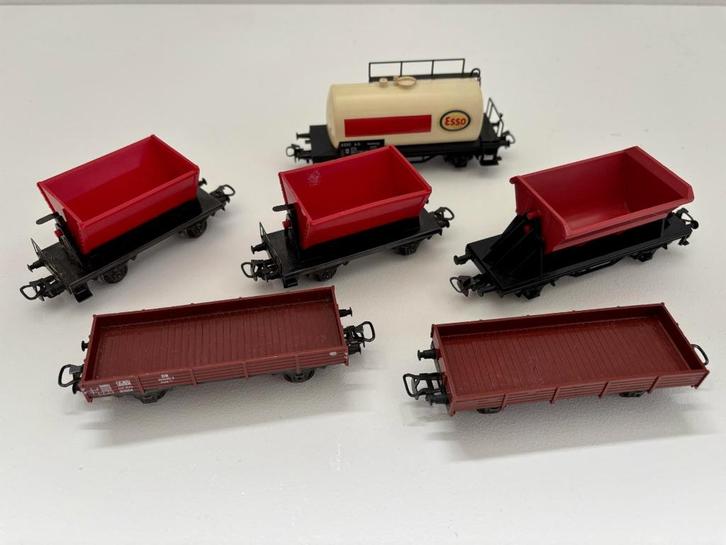 marklin HO - 6 goederenwagons, Hobby en Vrije tijd, Modeltreinen | H0, Gebruikt, Wagon, Wisselstroom, Märklin, Analoog, Ophalen