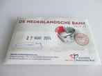 Het Nederlandsche bank vijfje 1e dag 2014, Setje, Euro's, Ophalen of Verzenden