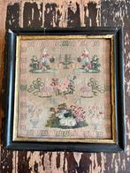 Antieke merklap 1878, Antiek en Kunst, Antiek | Kleden en Textiel, Ophalen of Verzenden