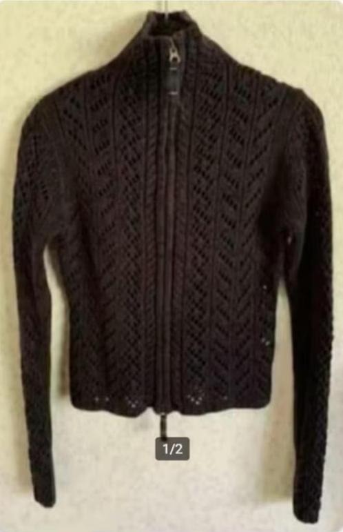 Zwart vest zomervest; S; Forecast the surplus detail comfor, Kleding | Dames, Truien en Vesten, Zo goed als nieuw, Maat 36 (S)