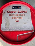 HISTOR super LATEX wit, 10 liter emmer, Ophalen, Zo goed als nieuw, Wit