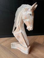 Houten Paardenbeeld - Handgesneden Kunstwerk, Antiek en Kunst, Kunst | Beelden en Houtsnijwerken, Ophalen