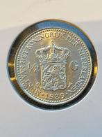 Prachtige halve gulden 1929, Postzegels en Munten, Munten | Nederland, ½ gulden, Zilver, Ophalen of Verzenden, Koningin Wilhelmina