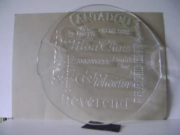 Nieuw kaasserveerplateau van glas(zie omschrijving) beschikbaar voor biedingen