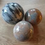 3 mooie marmeren bollen, Ophalen of Verzenden