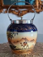 Koekjespot met Egyptische decoratie, Antiek en Kunst, Ophalen of Verzenden