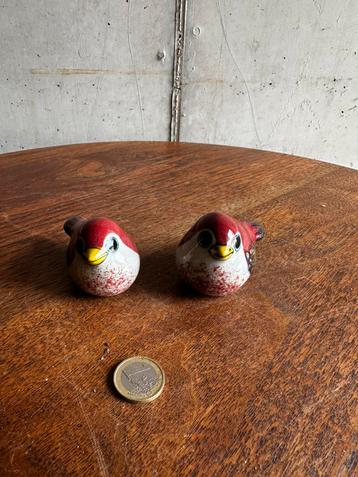 Set Mexicaanse keramieken vogeltjes – handbeschilderd beschikbaar voor biedingen