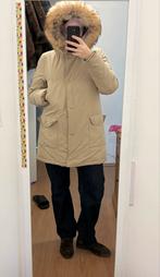 Woolrich Parka Winterjas met Bontkraag - Beige, Ophalen of Verzenden, Zo goed als nieuw, Beige