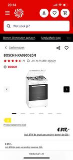 4-pits gasfornuis met oven, weinig gebruikt, Ophalen, Zo goed als nieuw, 45 tot 60 cm