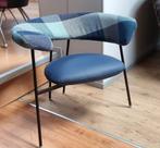 Leolux Divi Divi fauteuil - Refurbished - nieuw leer en stof, Ophalen, Metaal, Minder dan 75 cm, Nieuw