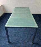 Ikea TORSBY 12003 tafel met glasplaat, Ophalen, 50 tot 100 cm, Zo goed als nieuw, Vijf personen of meer