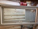 Hardhouten buitendeur met kozijn. met dubbelglas, Doe-het-zelf en Verbouw, 75 tot 150 cm, Deurkozijn, Ophalen of Verzenden, Zo goed als nieuw