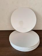9x MDF Taartplanken Ø30cm - Wit Glans, Ophalen of Verzenden, Nieuw, Taarten, Serveervorm