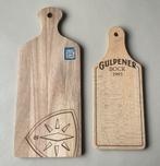 2 houten borrelplanken Gulpener Bock 1993 en Bavaria, Verzamelen, Biermerken, Nieuw, Bavaria, Overige typen, Ophalen of Verzenden