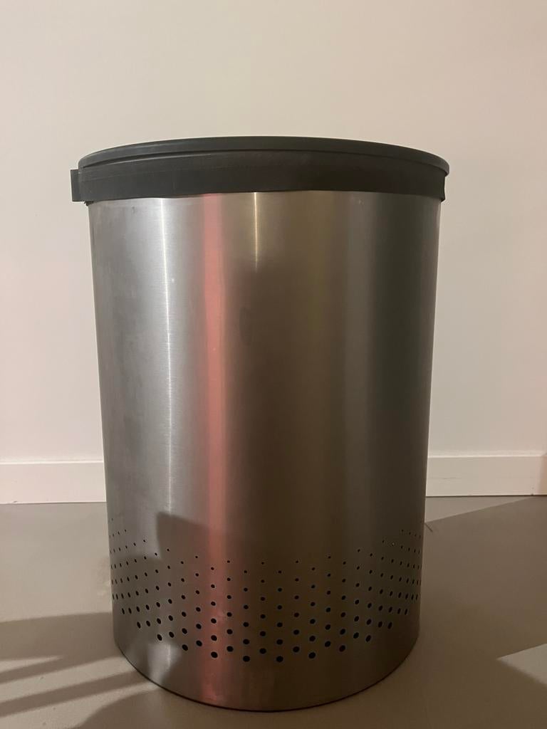 Brabantia Wasbox (zilver, 55 liter), Huis en Inrichting, Badkamer | Badtextiel en Accessoires, Zo goed als nieuw, Grijs, Ophalen