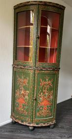 Hindeloopen vitrine / pronk/ hoekkast, Antiek en Kunst, Ophalen of Verzenden