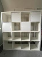 Witte kast kalax 16 vaks met vakken en deuren, Huis en Inrichting, Ophalen, Kunststof, Gebruikt, 150 tot 200 cm