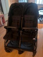Deryan luxe rolo x2 duo buggy zwart, Ophalen, Zo goed als nieuw, Overige merken, Verstelbare rugleuning