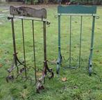 twee oude ijzeren fietsrekken fietsrek, Antiek en Kunst, Curiosa en Brocante, Ophalen