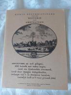 Korte Beschrijvinghe van de Historie van Amstelveen, Ophalen of Verzenden, 20e eeuw of later, Gelezen, Bureau Culturele Zaken